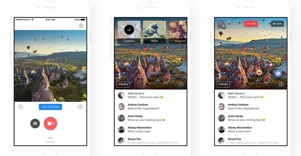 Prisma ofrece ‘filtros artísticos’ para Facebook Live
