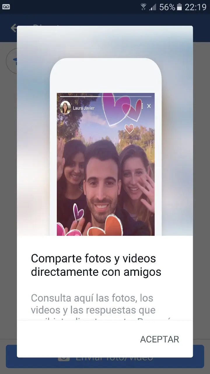 facebook direct portada