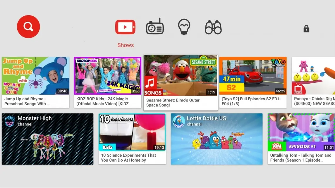 YouTube Kids llega a Android TV