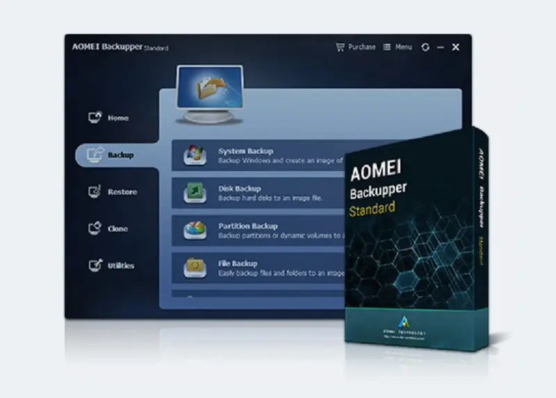 AOMEI Backupper Standard – programa gratuito de copia de seguridad