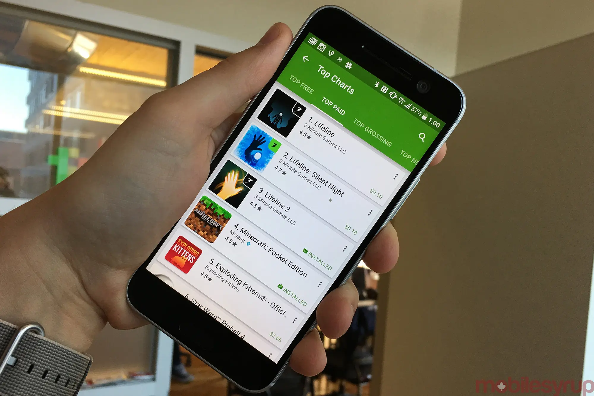 Google Play Store nos muestra si una aplicación es popular