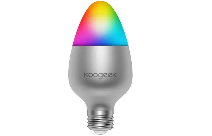 Koogeek tiene una lampara LED RGB de 8 watts compatible con Apple HomeKit por 15.99 euros