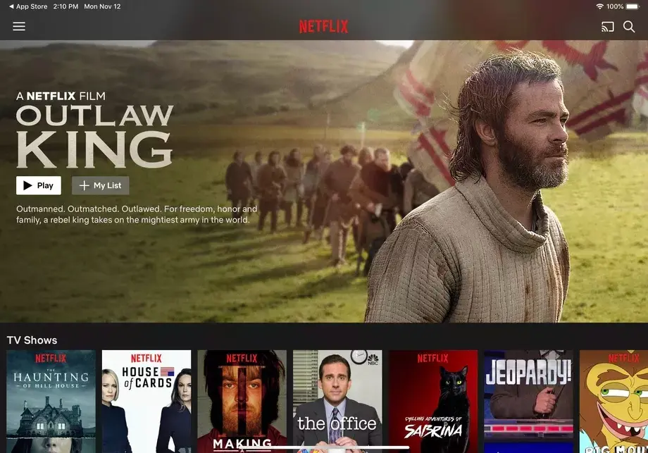 Netflix se actualiza en iOS para ser compatible con el nuevo iPad Pro