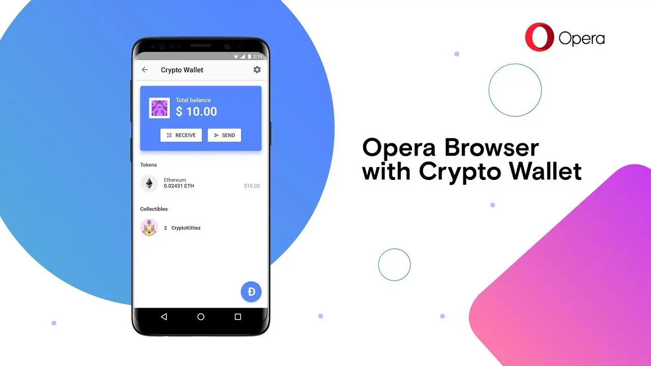 Opera incorpora soporte para Ehereum en su navegador móvil para Android