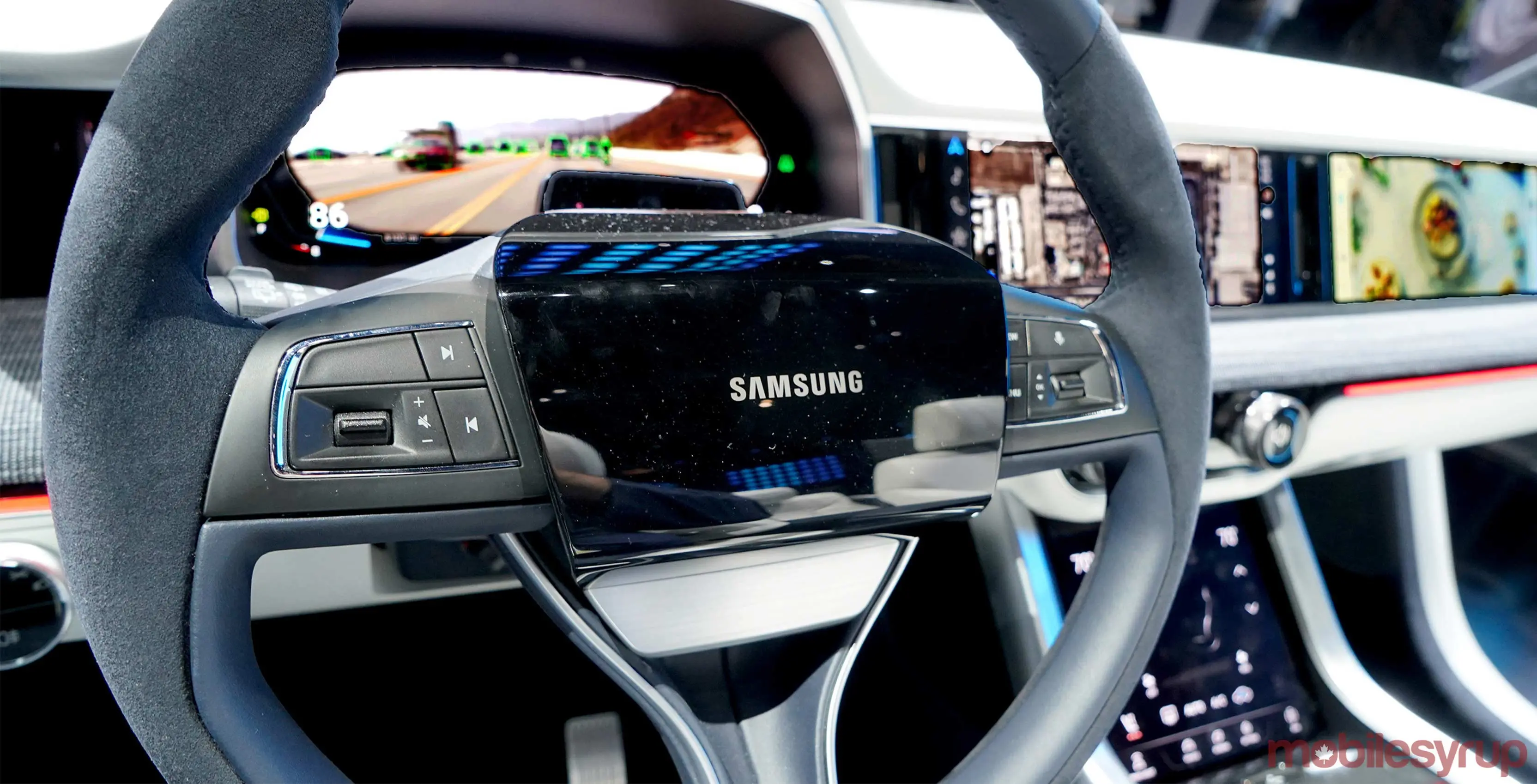 Digital Cockpit, el futuro de los automóviles con 6 pantallas y 5G, según Samsung #CES2019