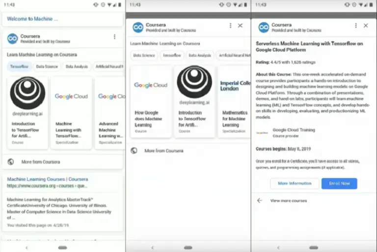Google prueba incluir mini apps en búsquedas y Google Assistant
