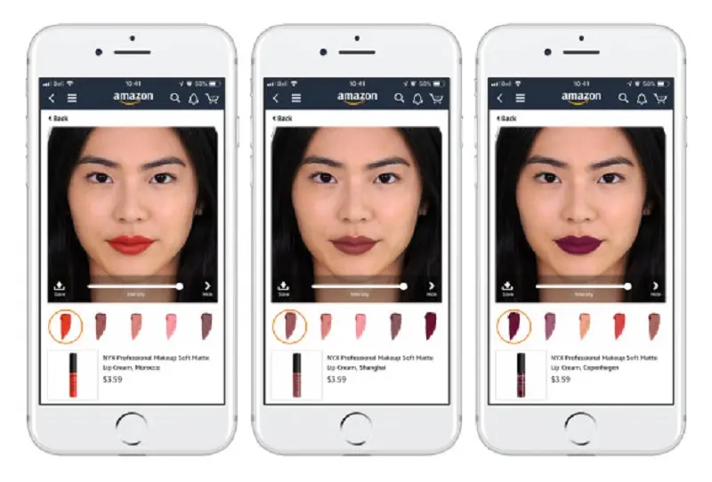 Loreal y Amazon permitirán probar virtualmente el maquillaje