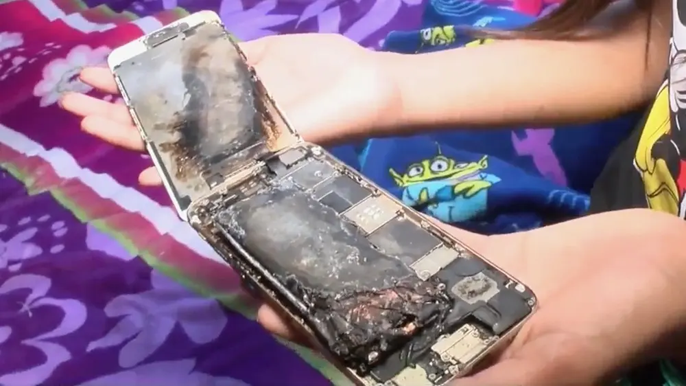 iPhone 6 explota en las manos de una niña