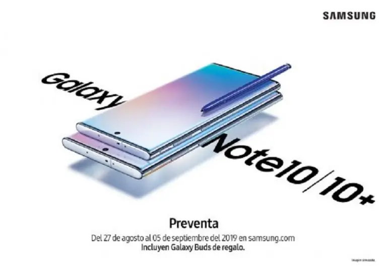 Galaxy Note 10 inicia preventa en México a partir del 27 de agosto