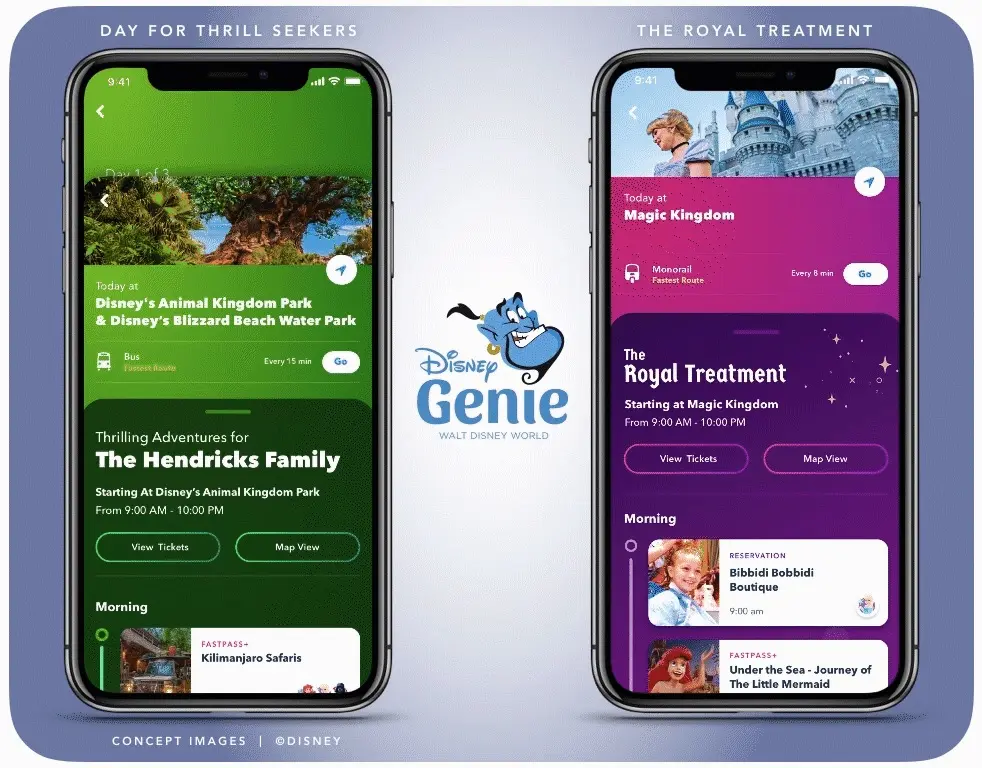 Genie, app de Disney que facilita crear itinerarios y reservar en restaurantes