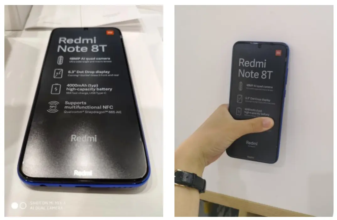 Se filtan fotos y características de Redmi Note 8T