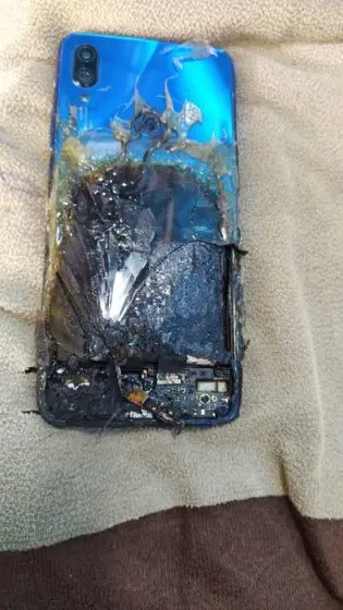Redmi Note 7S explota y termina en llamas