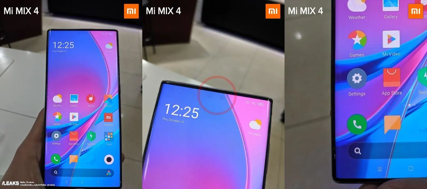 Xiaomi Mi MIX 4 ser el smartphone sin marcos con cámara bajo pantalla