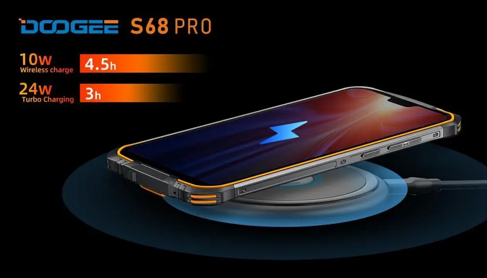 DOOGEE S68 Pro es el primer smartphone todo terreno con carga reversible