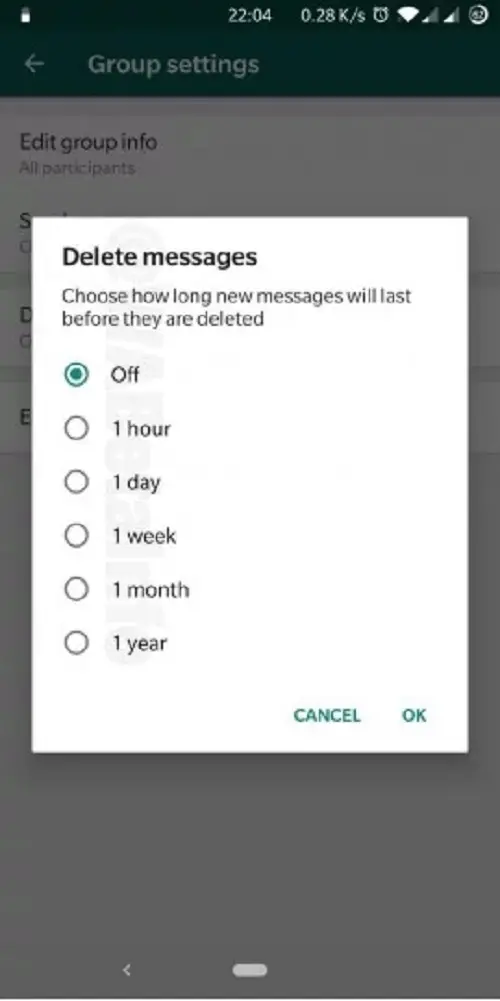 WhatsApp desaparecerá los mensajes en los grupos de chats 