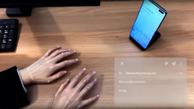Samsung presenta un teclado invisible para tu smartphone #CES2020