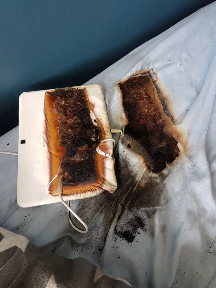 Mueren dos niños calcinados al incendiarse su tablet Samsung en Nicaragua