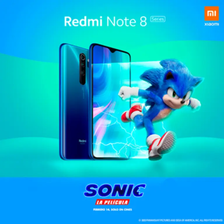 Xiaomi lanza un Redmi Note 8 Pro edición especial de Sonic