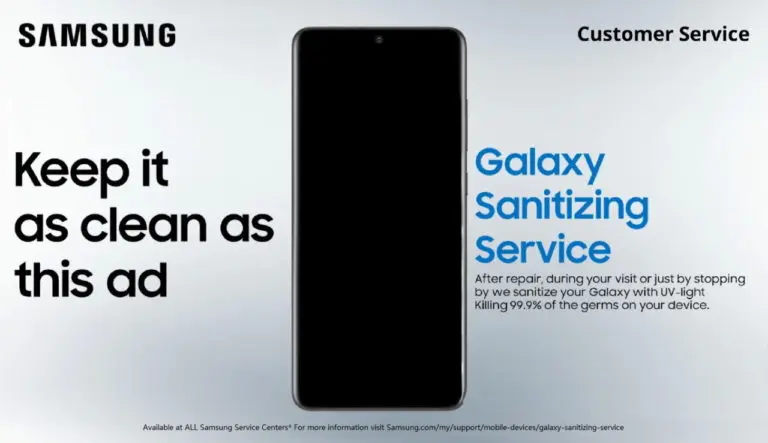 Samsung desinfectará en sus centros de servicio y tiendas sus productos 