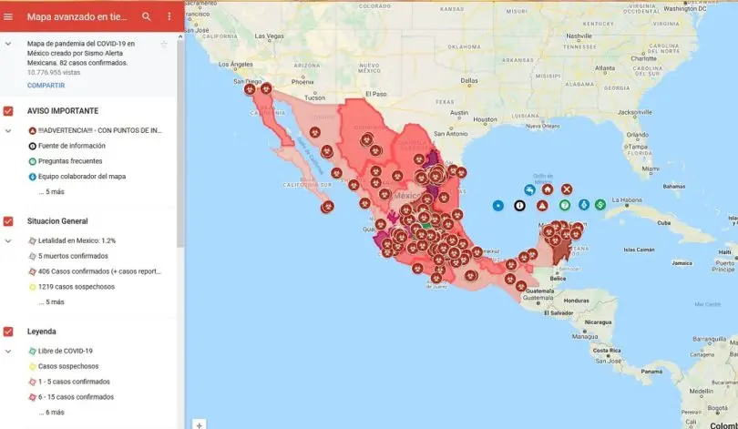 Google Maps lanza en México mapa con ubicación en tiempo real