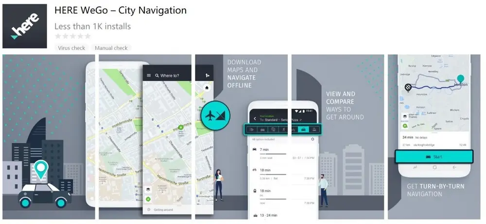 Mapas de Nokia, HERE se incluyen en la Huawei AppGallery