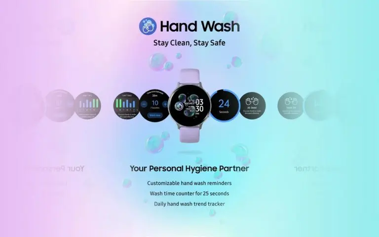 Samsung Galaxy Watch añade la app “hand wash” para recordar lavarse las manos