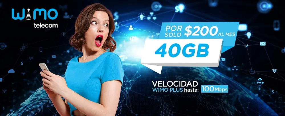 Wimo, un nuevo ovm mexicano lanza oferta de 40 GB a 0 MXN