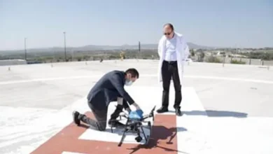 Drones realizan entregas de equipo médico en hospitales COVID