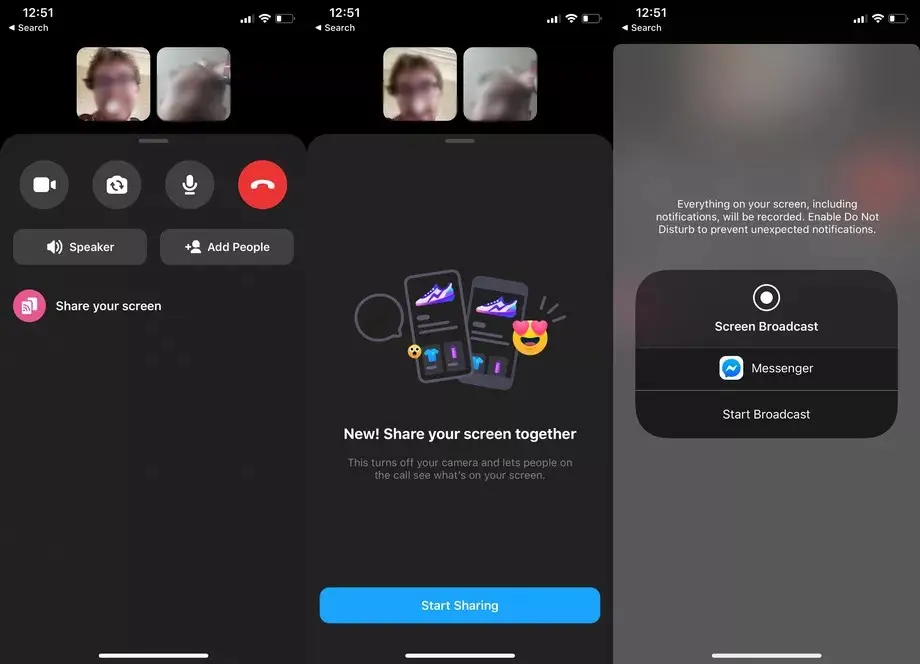Messenger ahora te permite compartir tu pantalla en las videollamadas