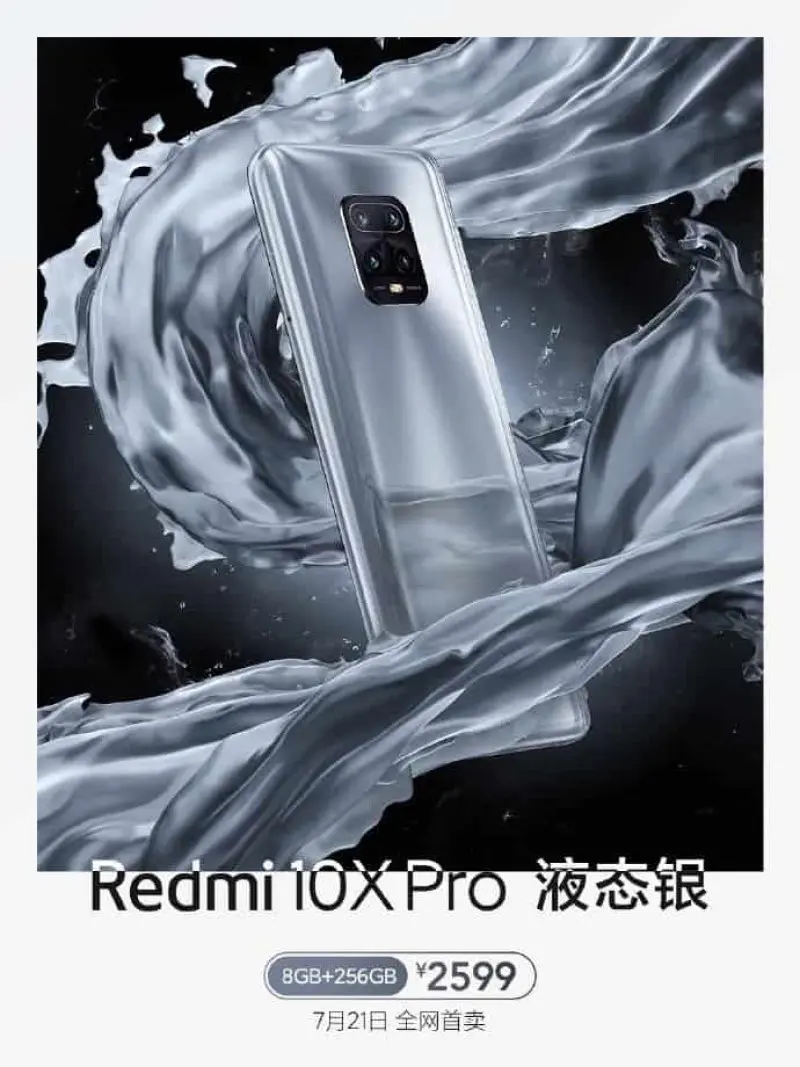 El Redmi 10X Pro Liquid Silver ya está a la venta por 372 dólares