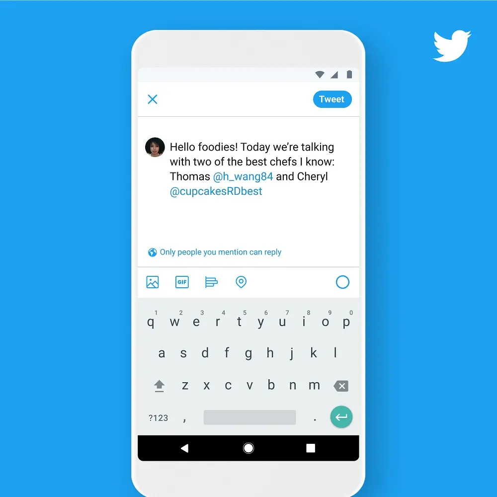 Twitter lanza oficialmente los ajustes para las conversaciones