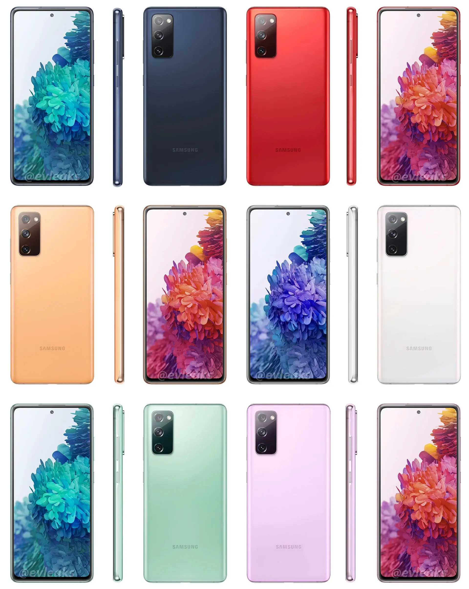 Galaxy S20 Fan Edition estará disponible en 6 colores