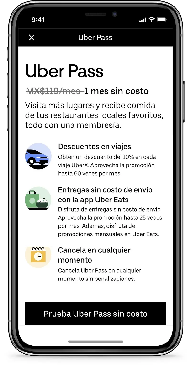 Uber Pass disponible en México