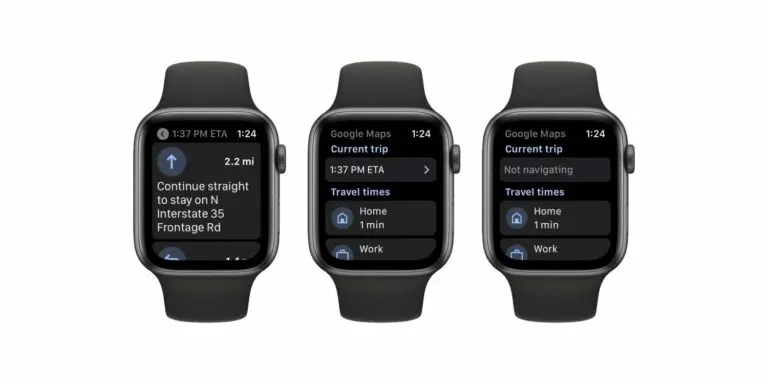 google maps iwatch