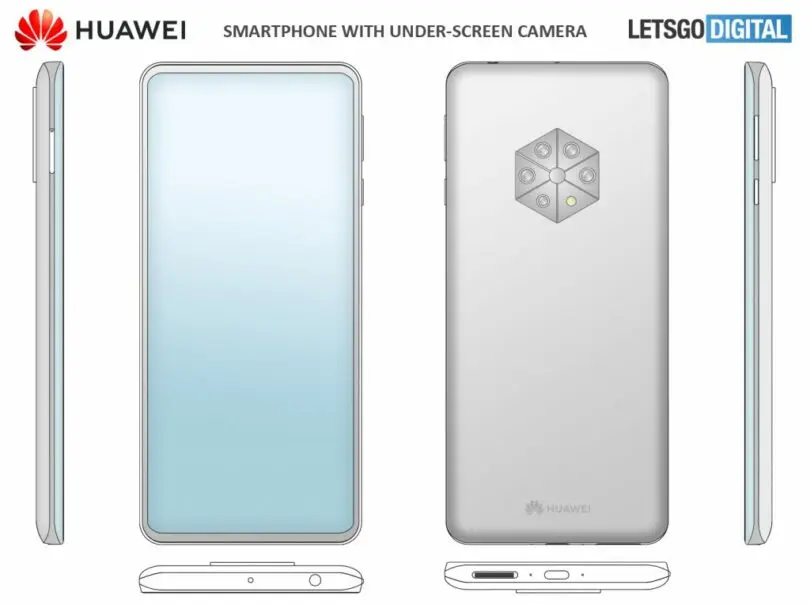 Huawei patenta smartphone con cinco cámaras traseras