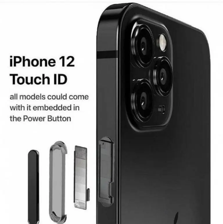 Los nuevos iPhone 12 tendrían Touch ID integrado en el lateral