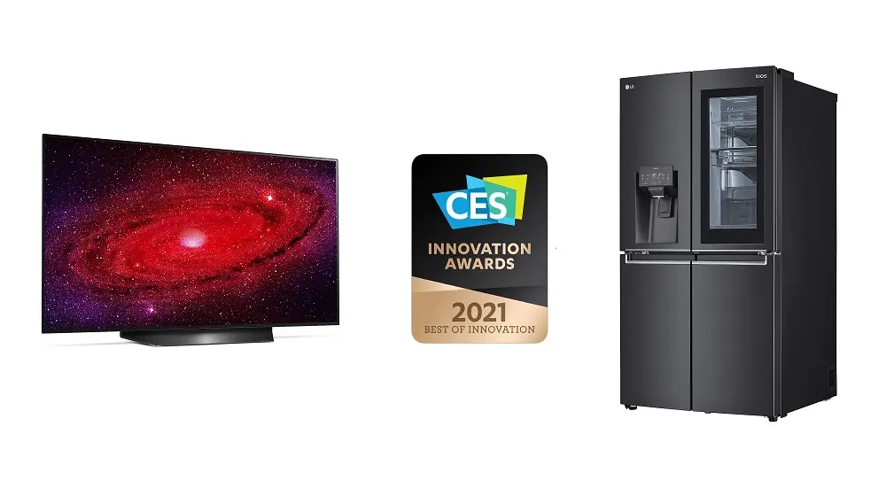 CES 2021(CTA) premia al LG OLED TV y al refrigerador LG InstaView