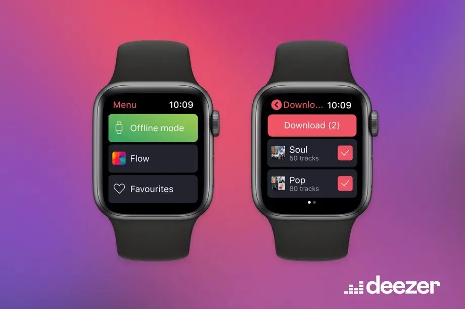 Deezer añade soporte para escuchar música sin conexión en el Apple Watch