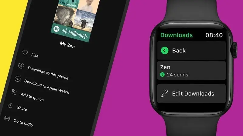 Spotify por fin permite descarga en Apple Watch