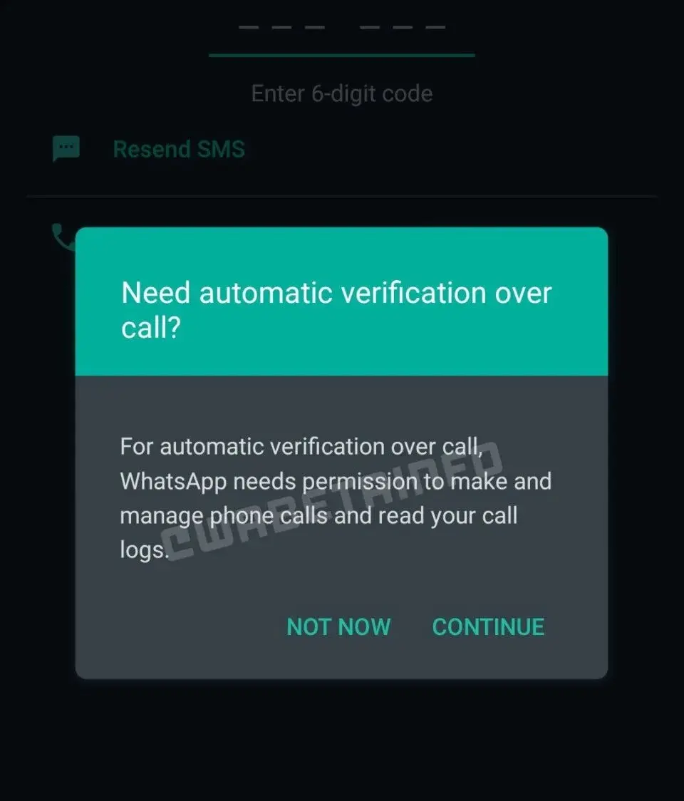WhatsApp pronto verificará la cuenta por medio de llamadas