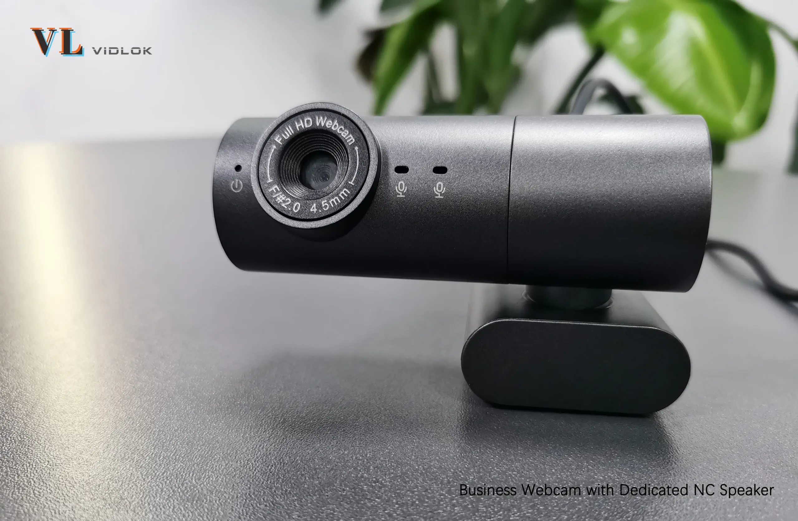 Haz videoconferencias profesionales con la Business Webcam W91 de Vidlok con altavoz dedicado