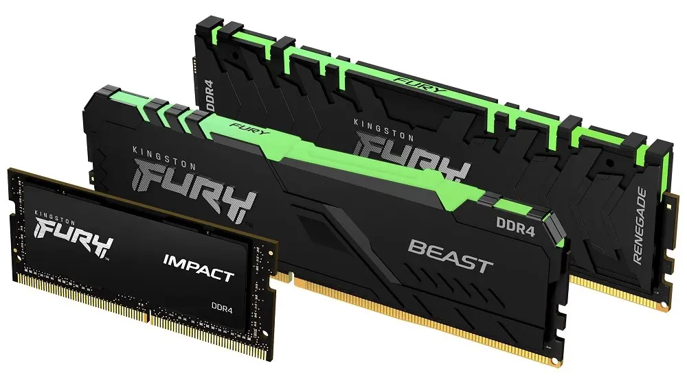 Kingston presenta su nueva serie de memorias RAM FURY Renegade, Beast e Impact