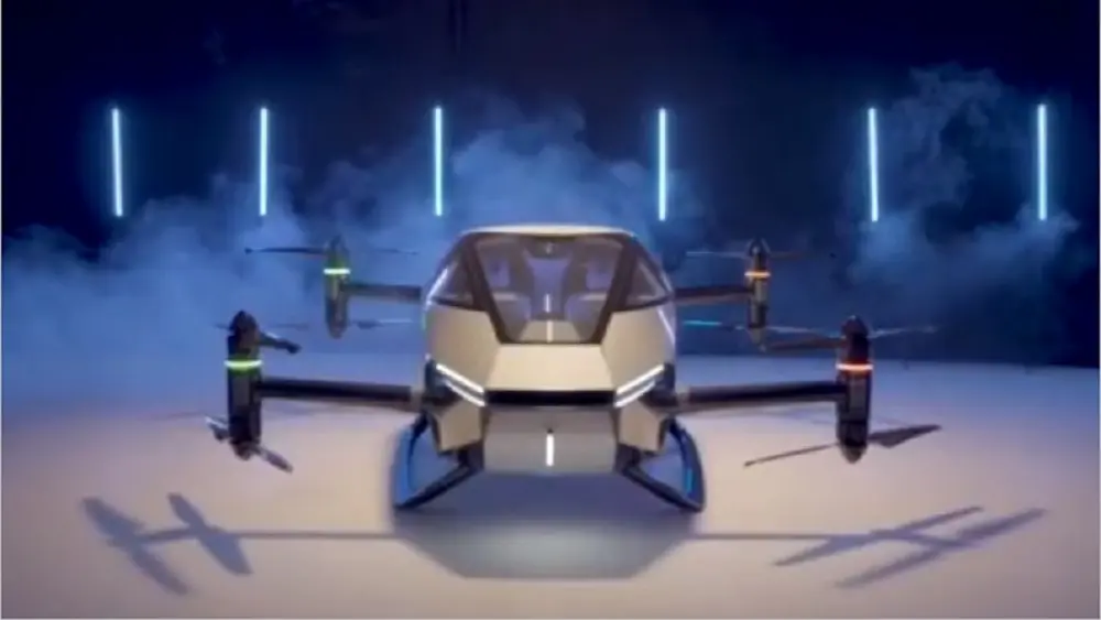 China presenta un nuevo prototipo de su auto volador que se conduce solo