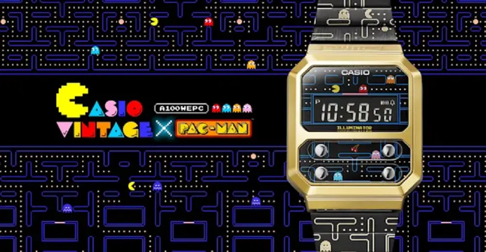 Casio lanza una edición limitada de Pac-Man de su reloj digital A100