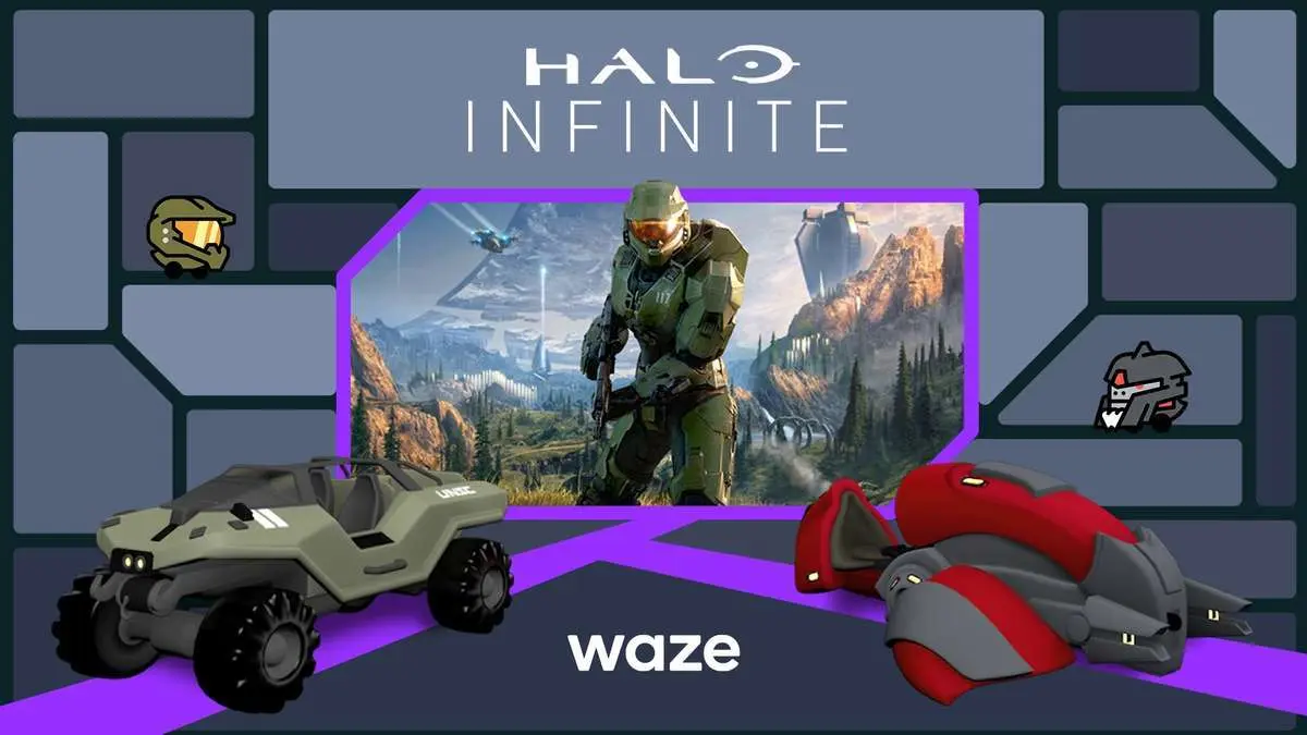 Ya puedes conducir con los vehículos y personajes de Halo en Waze