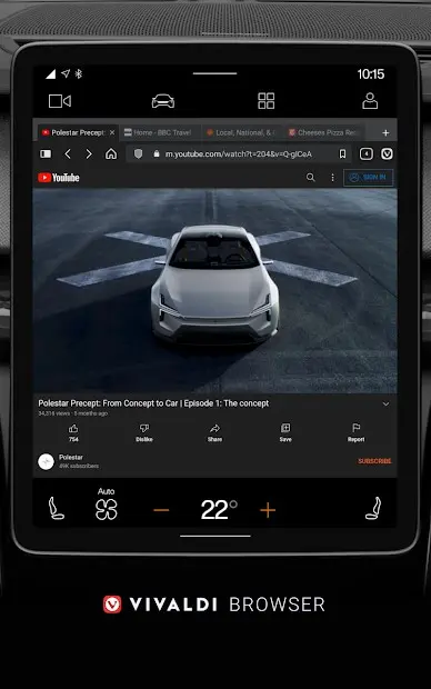 El primer navegador web para Android Automotive es oficial