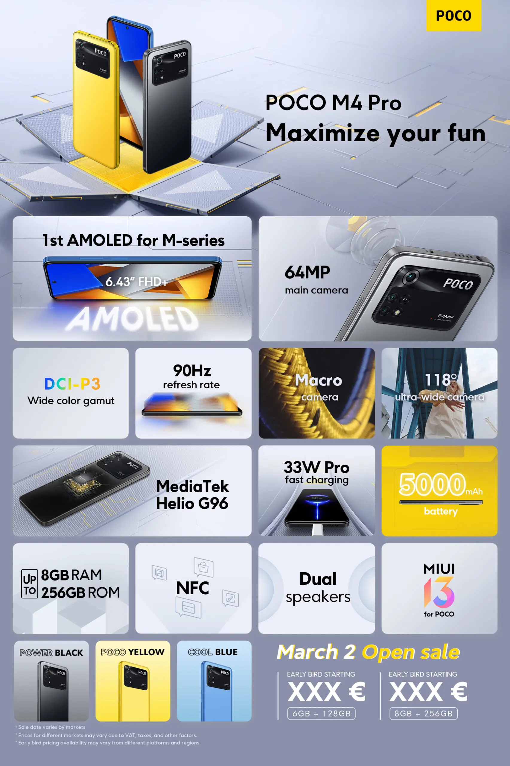 Estreno mundial del POCO M4 Pro NFC 4G, aprovecha la oferta del Super Brand Day de POCO