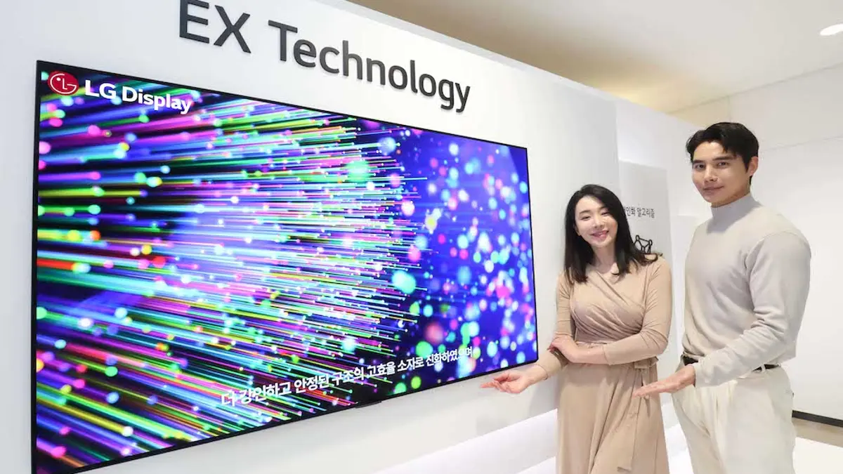 LG presenta una pantalla con panel OLED.EX de 97 pulgadas