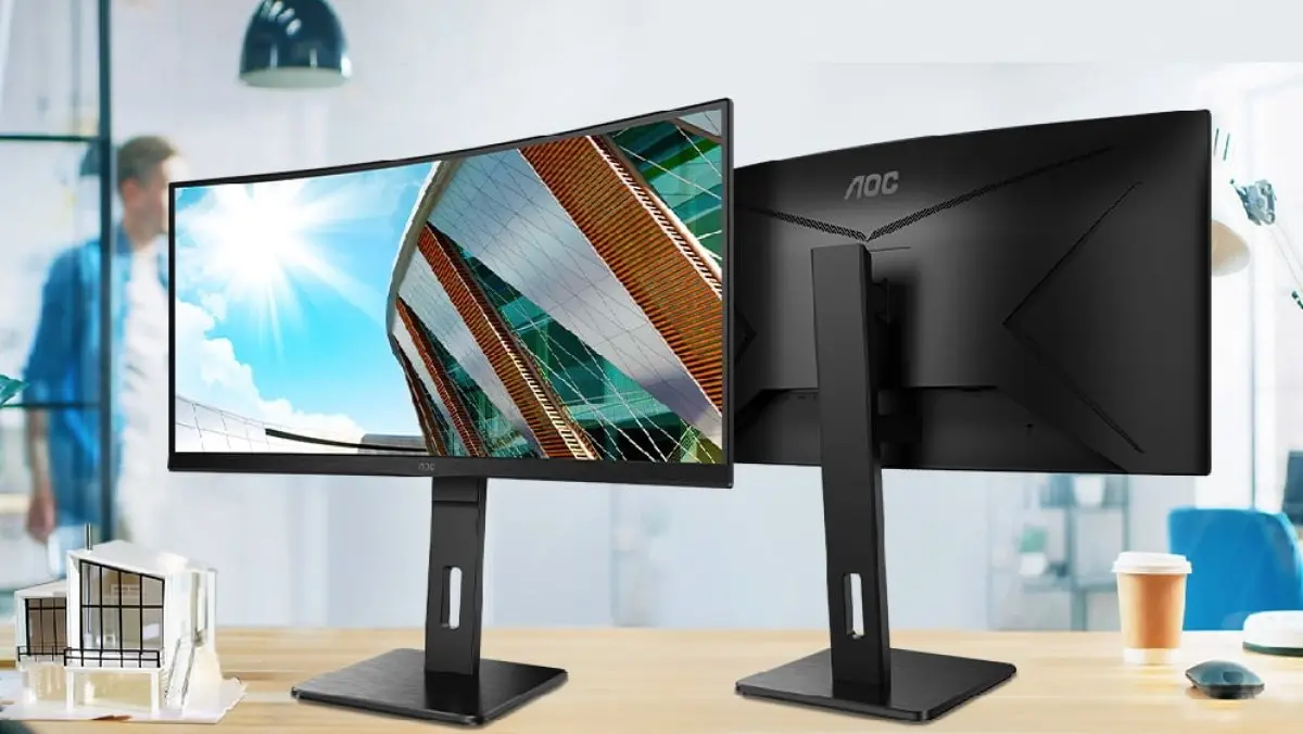 AOC lanza un nuevo monitor ultra gran angular de 34 pulgadas, con puerto USB-C y 65W