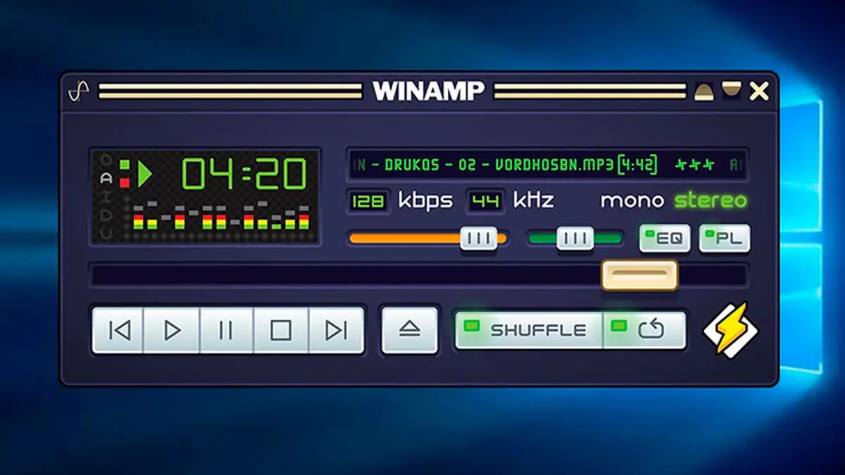Winamp está de vuelta, el reproductor de música más popular de Windows